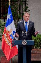 Romanian President Klaus Iohannis Visits Chile